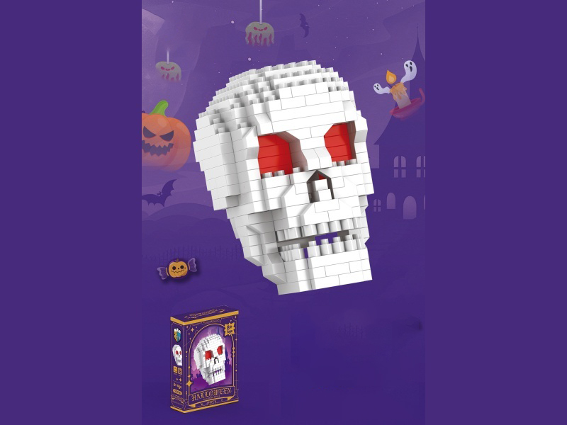 Halloween Series Skull Building Blocks 298 PCS