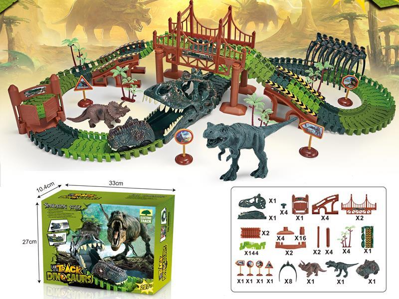 DIY Dinosaur Themed Track Electric Vehicle