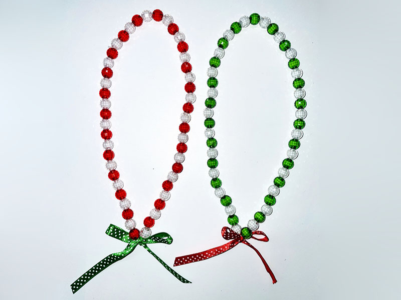 Christmas Beaded Necklace
