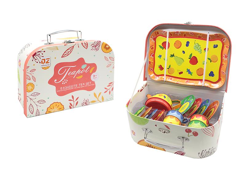 Tinplate Tea Set - Fruit Pattern