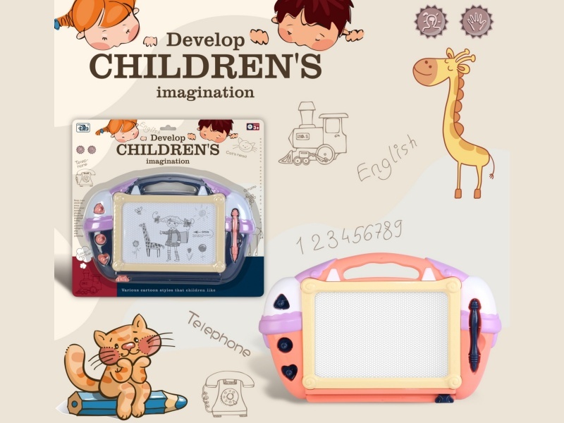 Magnetic Black And White Drawing Board For Cartoon Phones