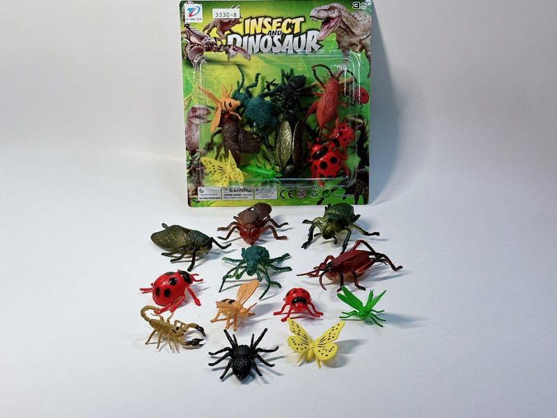 Pvc Simulation Insect 12Pcs