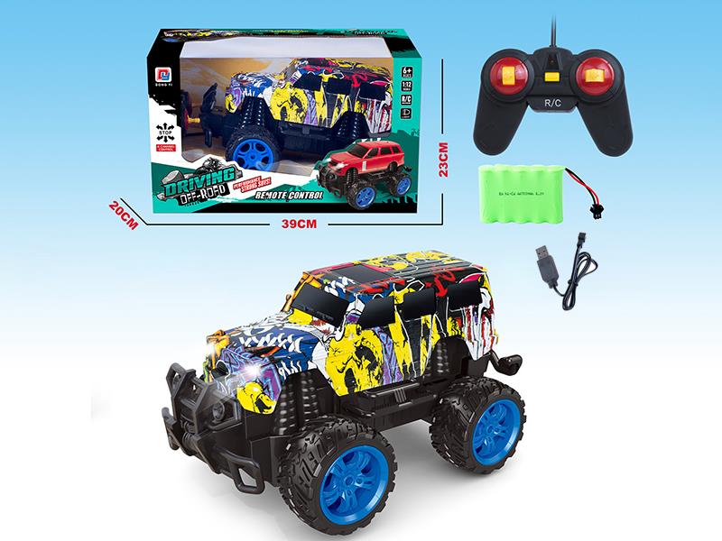 1:12 4-Channel Remote Control Water Transfer Printing Benz Off-Road Vehicle