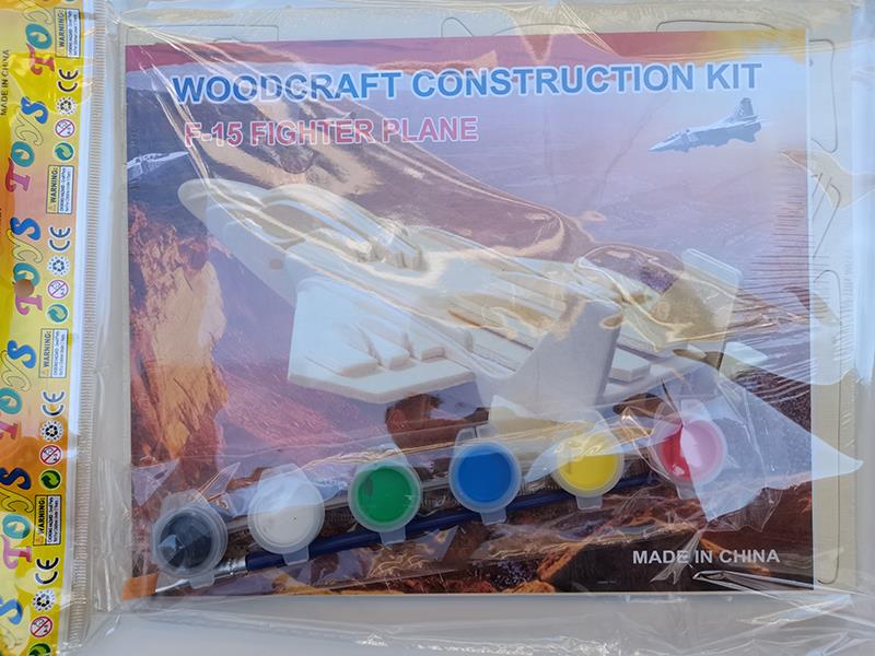 3D Wooden Puzzle DIY Color Drawing Toy