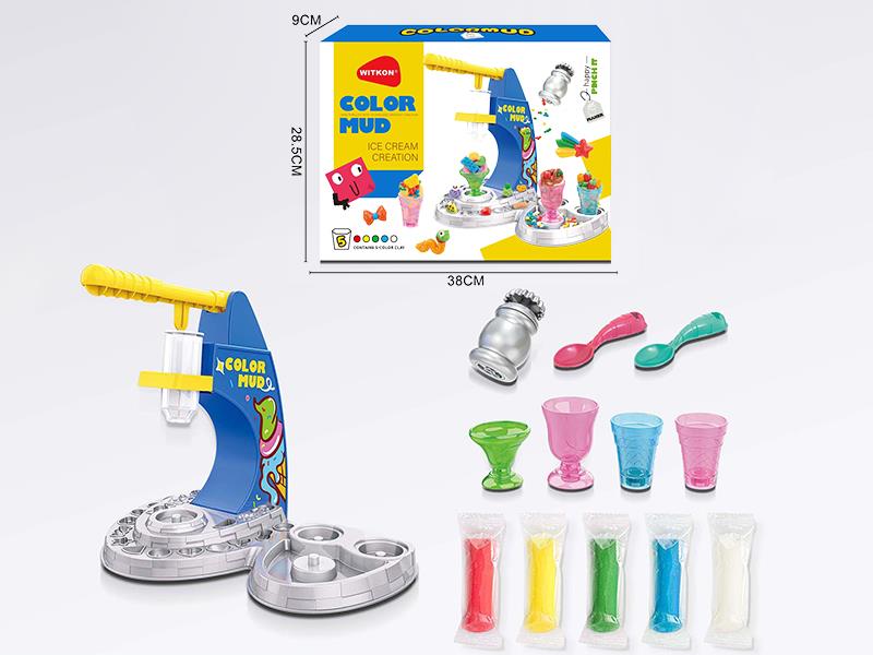 Color Clay Ice Cream Machine Toy