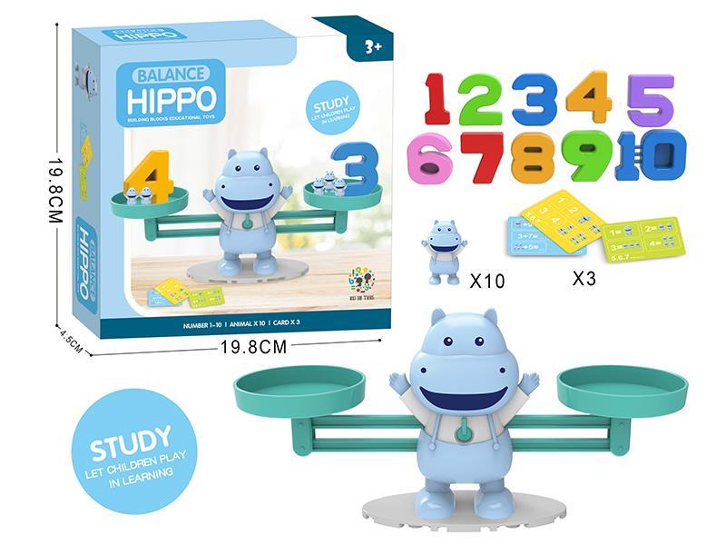 Hippo Balance Number Educational Toys