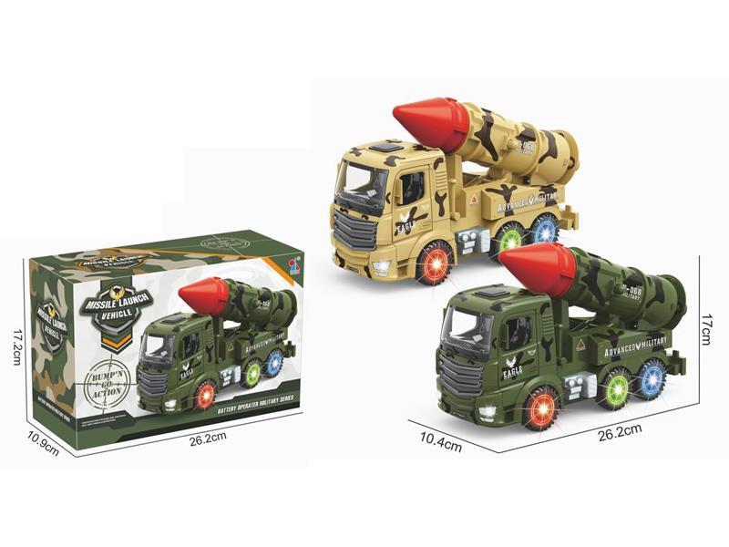 B/O Go And Bump Missile Vehicle With Light And Music