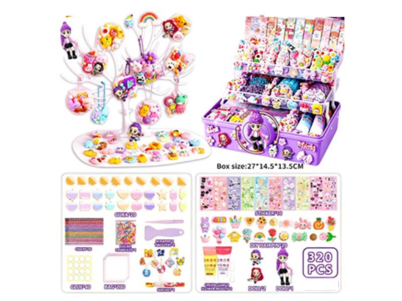 320PCS Witch Hunter Team DIY Gummy Card Cream Glue Sticker Pendant Set