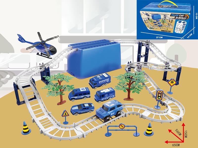 43PCS Police Track