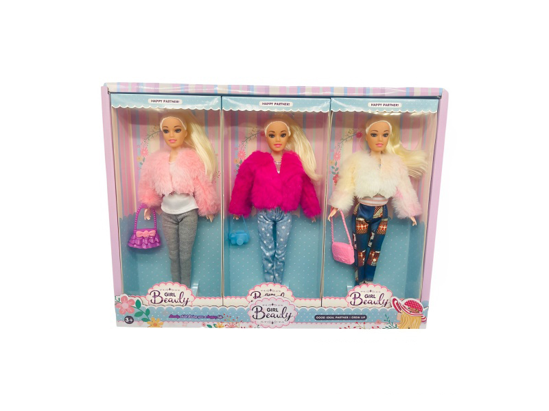 11-Inch Solid 11-Joint Fashion Doll With Mixed Accessories (6 Pieces)