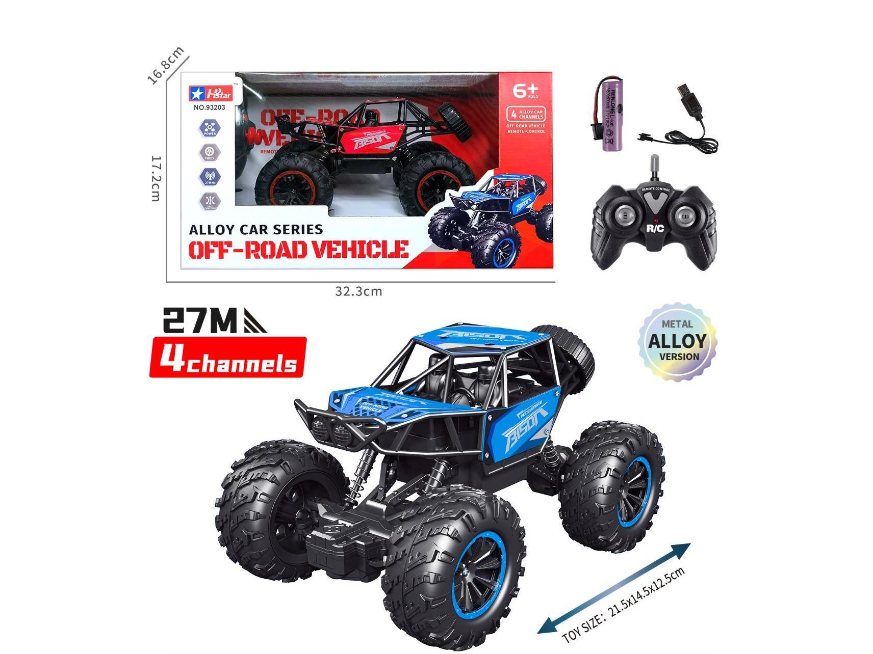 4-Way Remote-Controlled Off-Road Vehicle