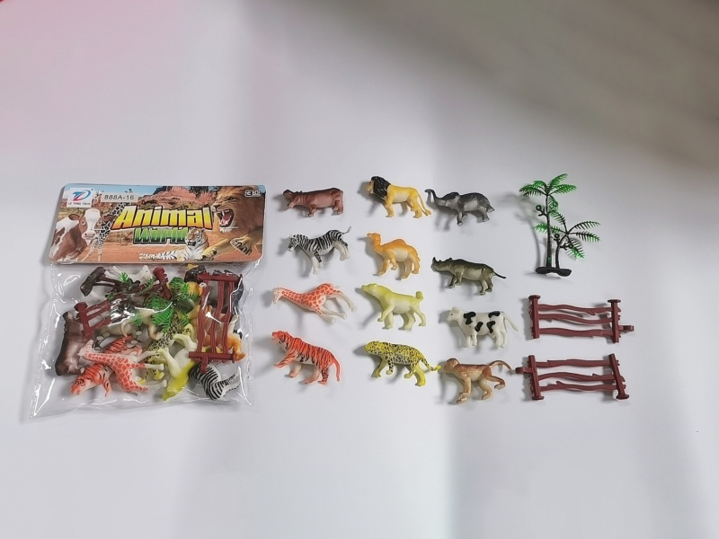 Pvc Simulation Animal 15Pcs