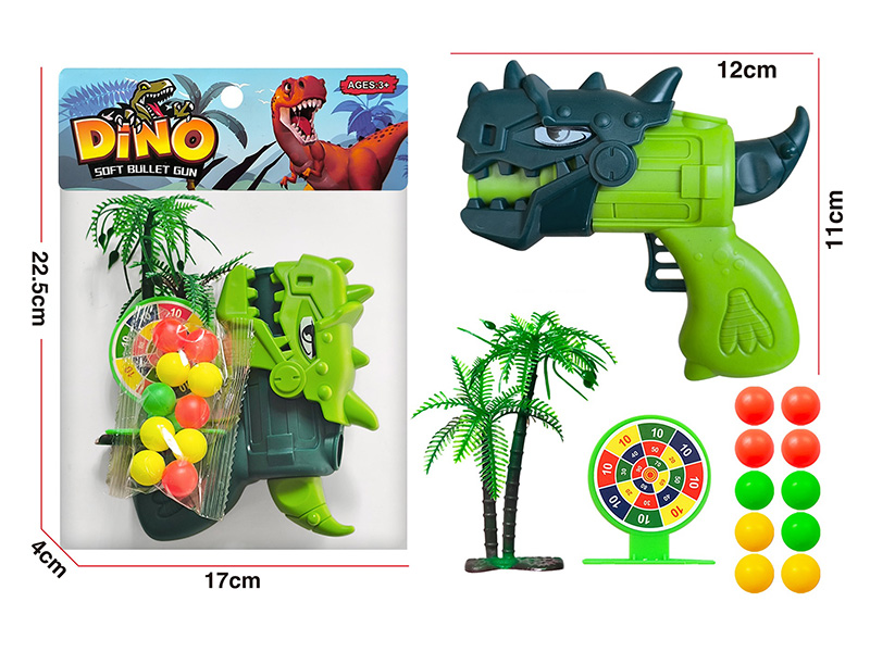 Dinosaur Ping Pong Ball Gun Set