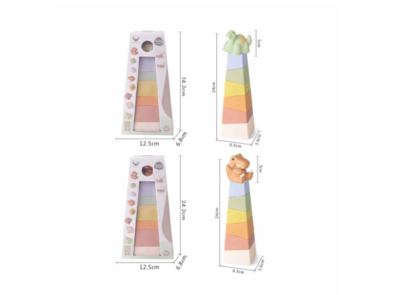 Stackable Dinosaur Square Columns