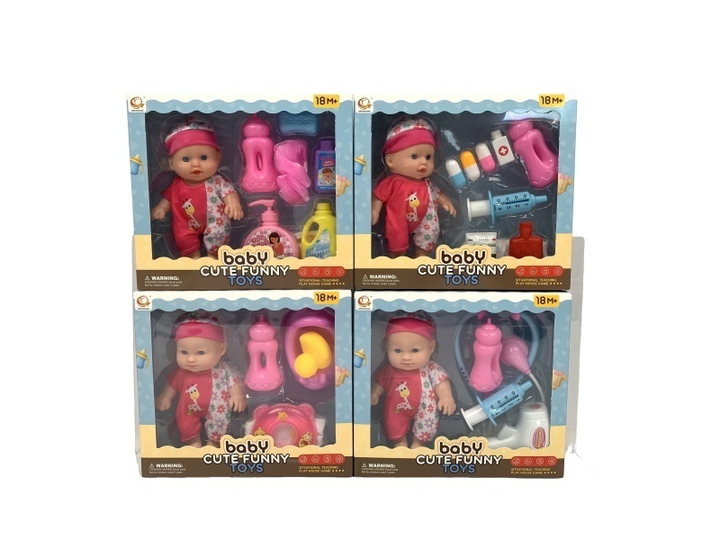 Four Mixed Sets Of 8-Inch Plush Toys With Ic
