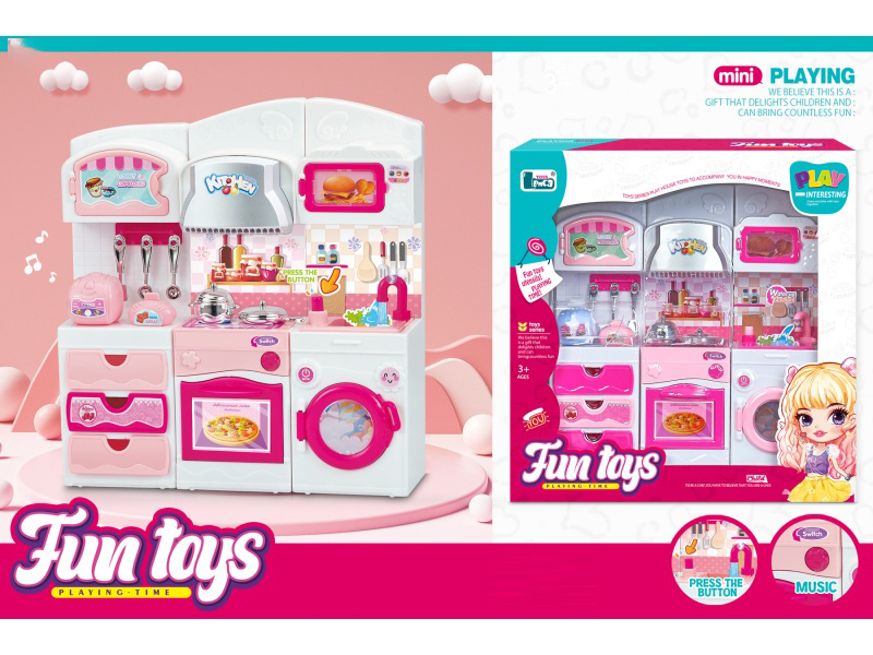 Cartoon Cabinet Three-Piece Set