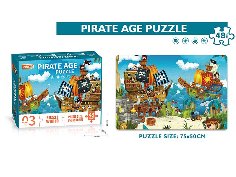 48pcs Pirate Age Puzzle