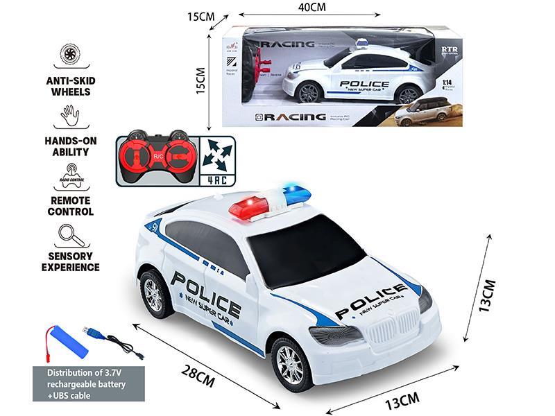 1:14 4-Channel Remote Control Police Car