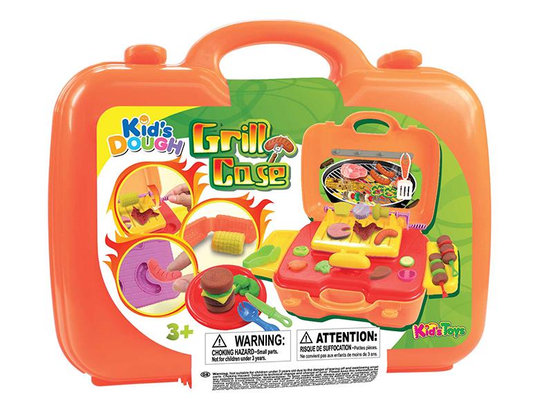 Colored Clay BBQ Party Suitcase
