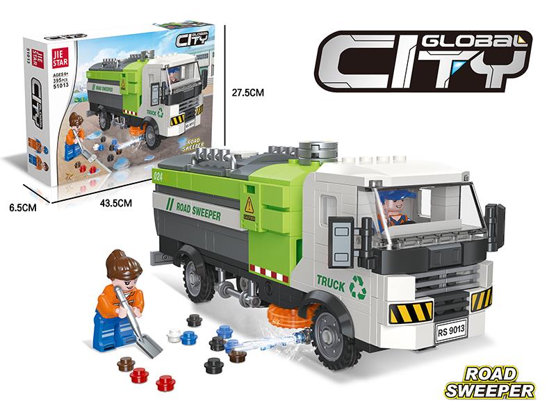 Road Sweeper Small Building Blocks 395pcs