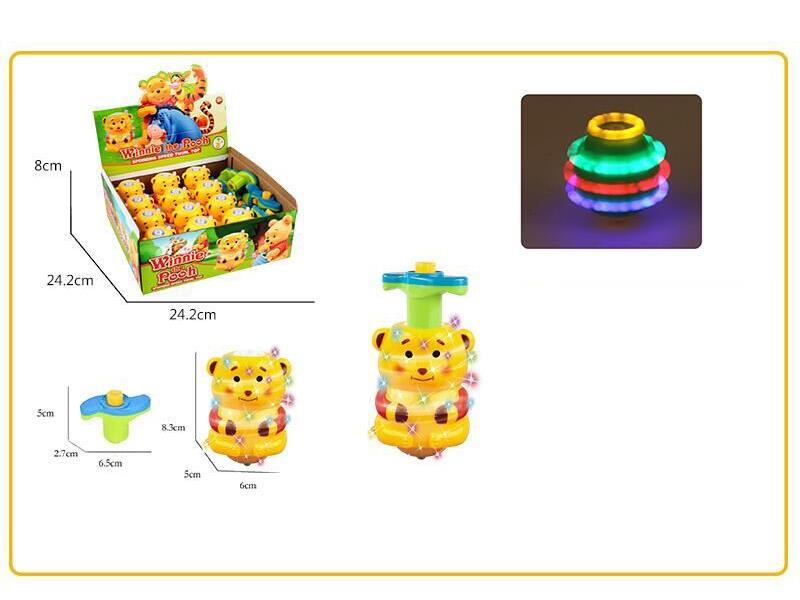 Winnie Tthe Pooh Light And Music Spinning Top