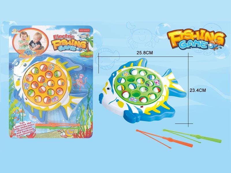 B/O Music Fishing Plate Toy