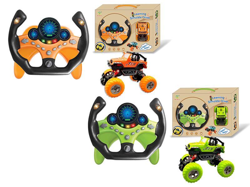 Race Car Steering Wheel + Off-Road Vehicle