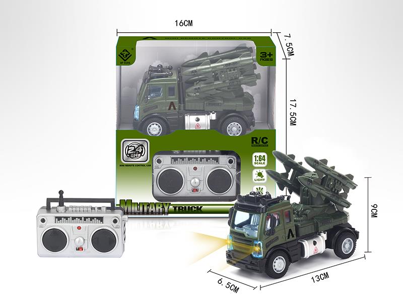 1:64 4-Channel 2.4G Remote Control Military Missile Truck(European Style)