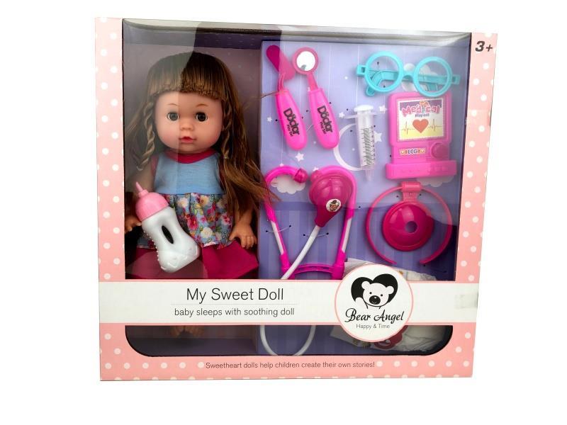 14-Inch Drinking And Urinating Doll Set