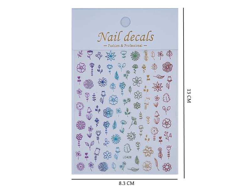 3D Laser Nail Stickers