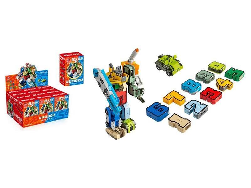 Number Transforming Toy Blind Box 12pcs