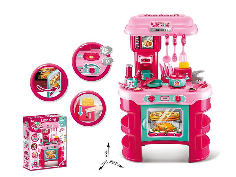 Kitchen Set With Light And Music(Girl)