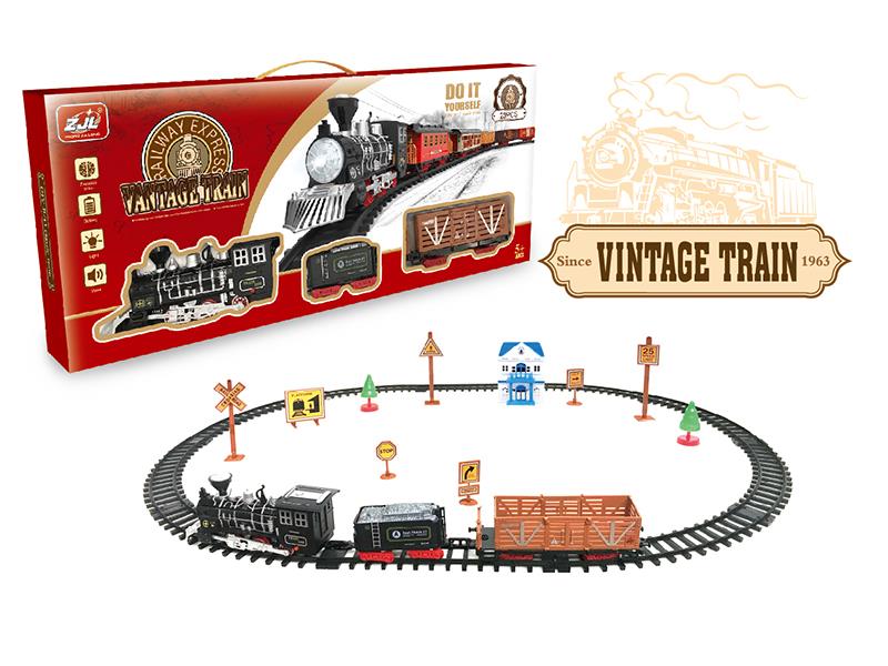 Retro Rail Train(Light + Sound)