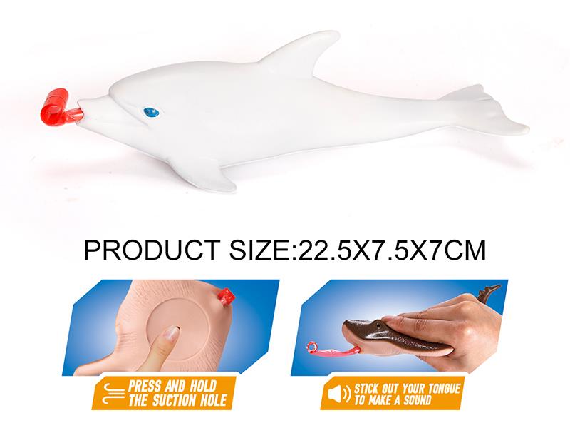 Vinyl Model Dolphin(Pinch And Out Tongue)