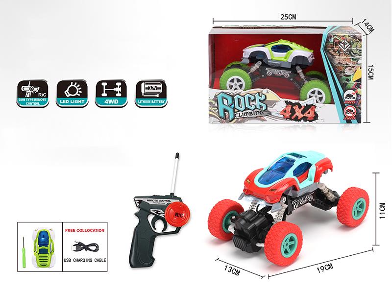 1:22 DIY Assembly Remote Control 4WD Climbing Car With Light(27Mhz)