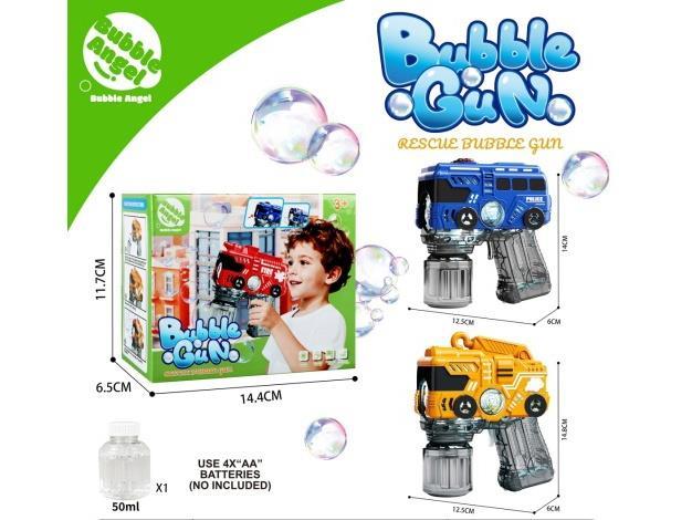 The Bubble Gun Of The Police Vehicle/Fire Alarm Vehicle/Engineering Vehicle Is Equipped With Lights