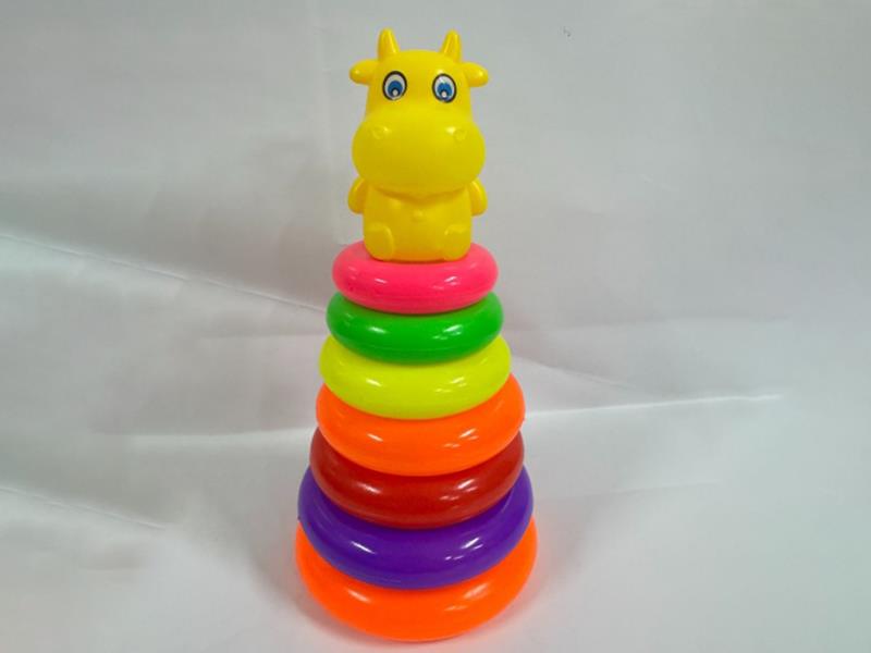 Calf Rainbow Tower Jenga Loop 7 Layers