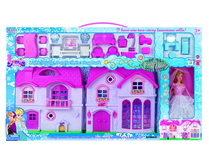Doll + Villa Set