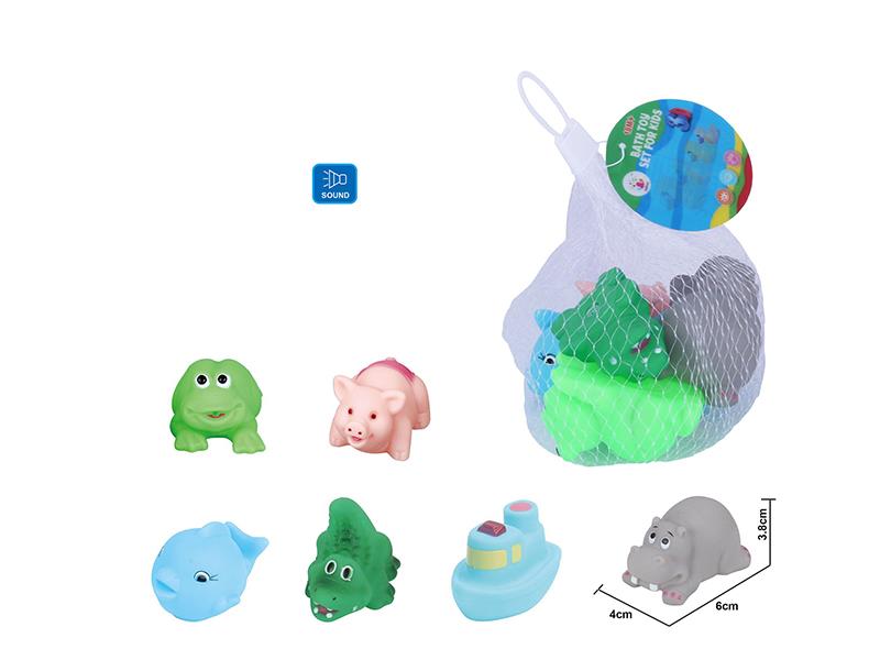Cute Animals Kids Bath Toy Set