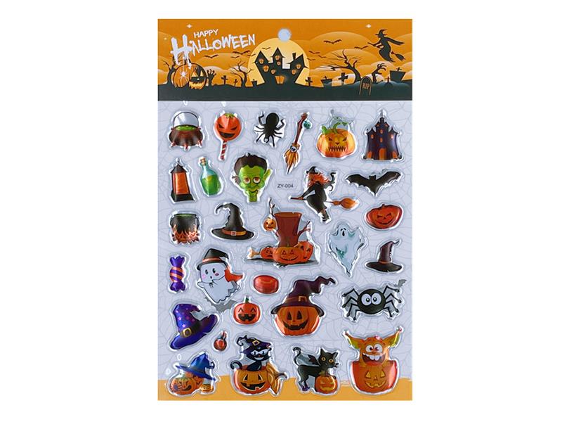 Large Size Halloween 3D Puffy Stickers