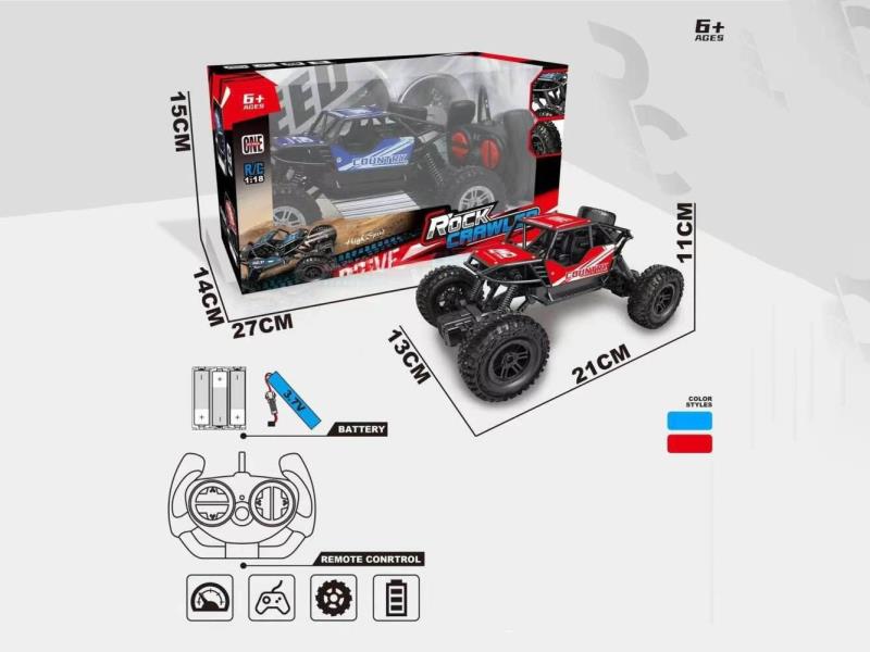 1:18 Four-Way Alloy Remote Control Off-Road Climbing Vehicle (With Battery Included)