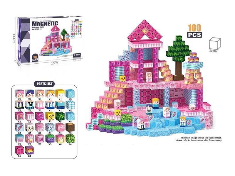 Magnetic Cube Building Blocks 100pcs