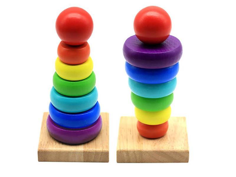 Wooden Rainbow Tower