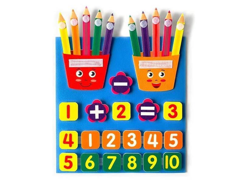 Pencil Arithmetic Board Learning Package Felt Learning Board