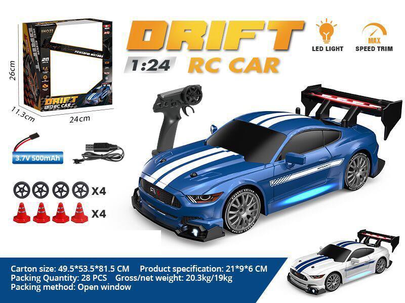 1:24 Semi-Scale Mustang Drift Remote Control Car