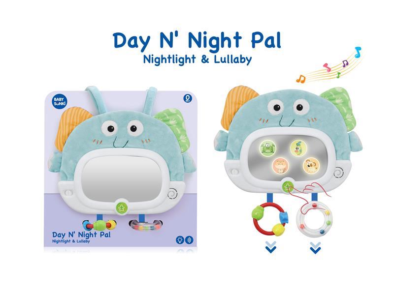 Baby Puzzle Elephant Ringing Bell Mirror With Light Music