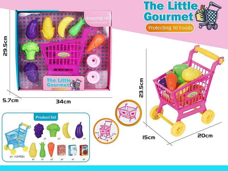 Shooping Cart Fruits And Vegetable Set