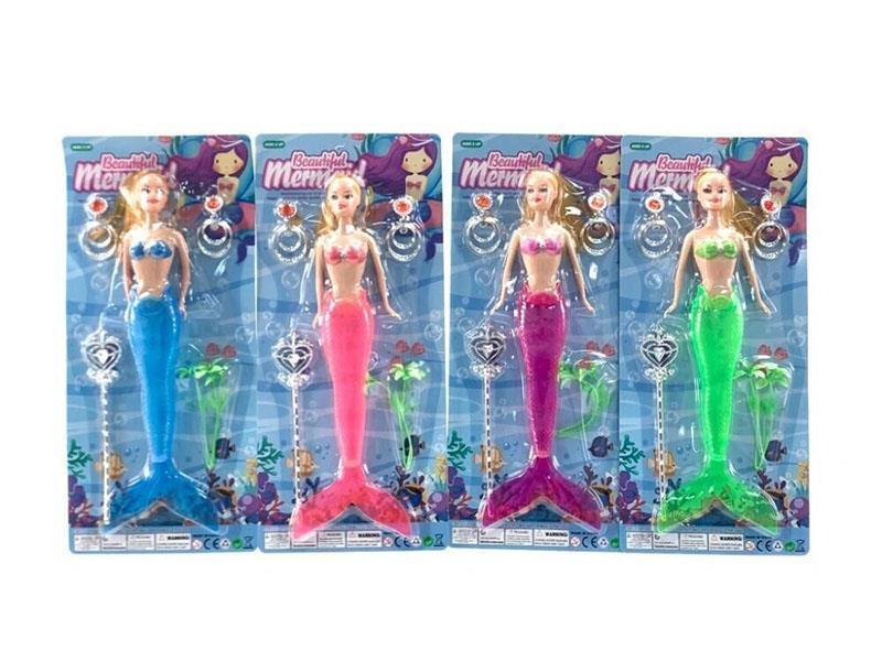 11" Mermaid Doll Set With Lights