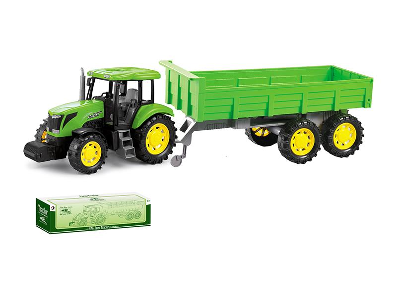 Friction Farm Tractor With Tailer