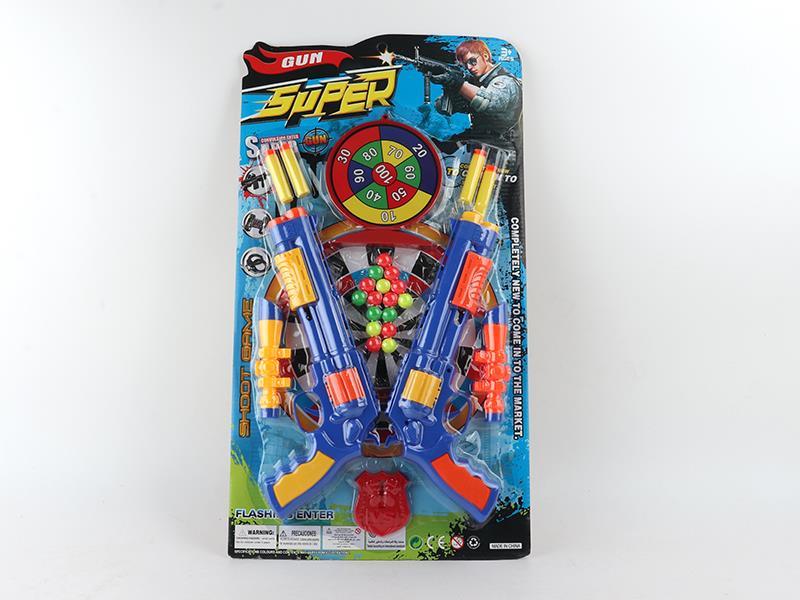 Large Target Of Double Revolver Soft Bullet Gun